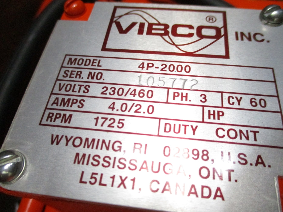 VIBCO 4P-2000-3 NSMP