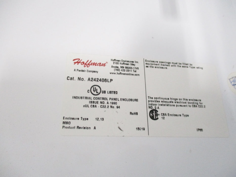 HOFFMAN A242406LP NSMP