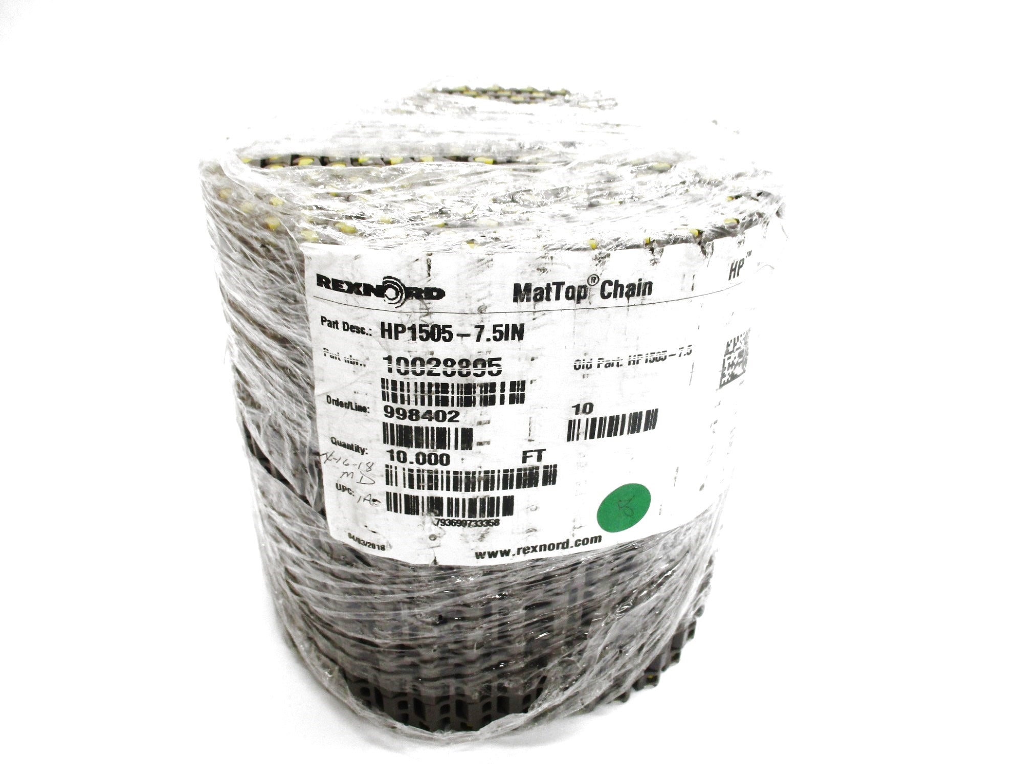 REXNORD HP1505-7.5IN 10028895 10' NSNP