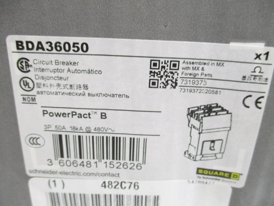 SQUARE D BDA36050 480V 50A NSMP