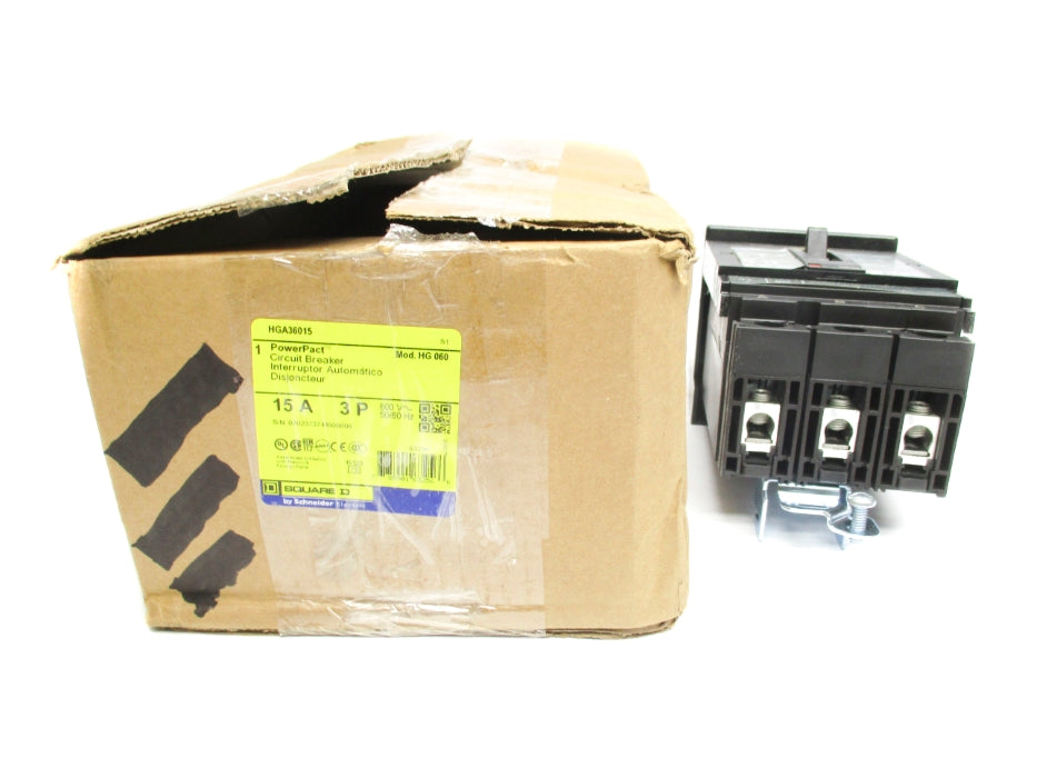 SQUARE D HGA36015  15A 600V NSMP