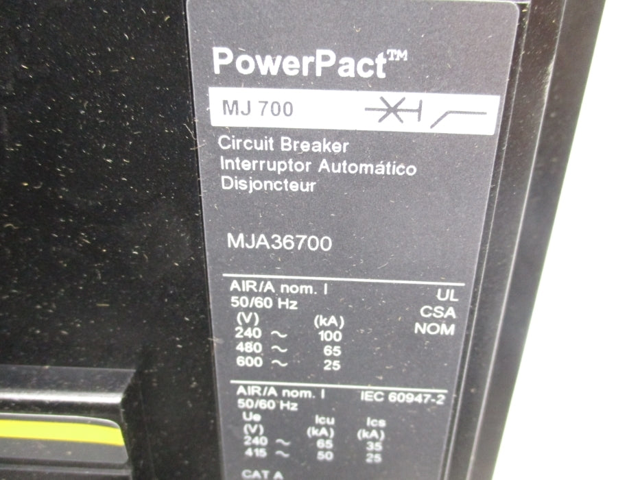 SQUARE D MJA36700 SER. 2 600V 700A NSMP