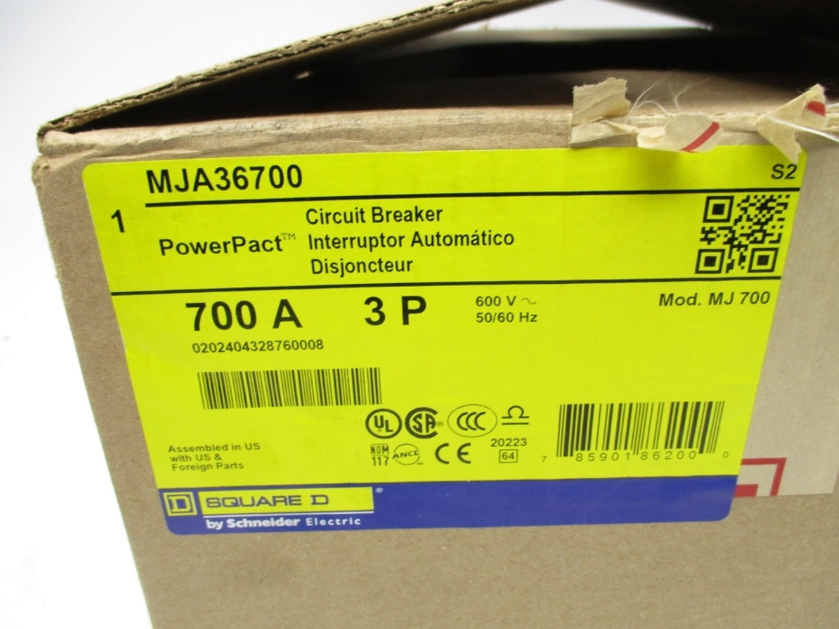 SQUARE D MJA36700 SER. 2 600V 700A NSMP