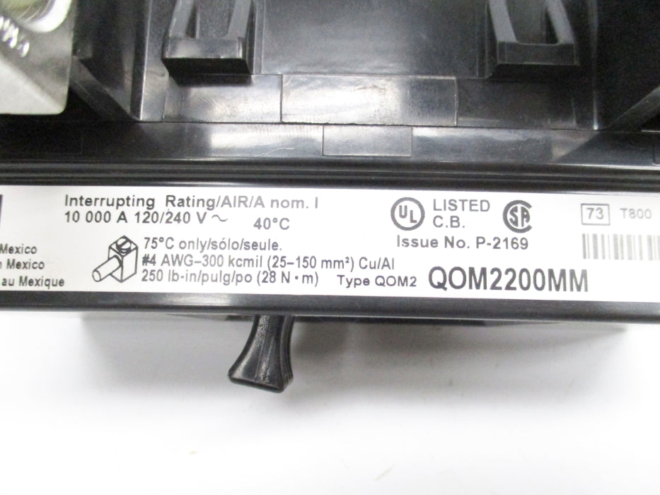 SQUARE D QOM2200MM 120/240V 200A NSNP