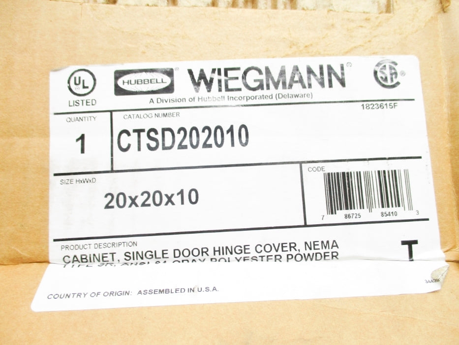 WIEGMANN CTSD202010 20X20X10" NSMP