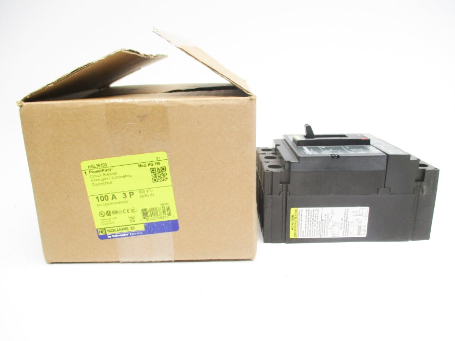 SQUARE D HGL36100 600V 100A NSMP