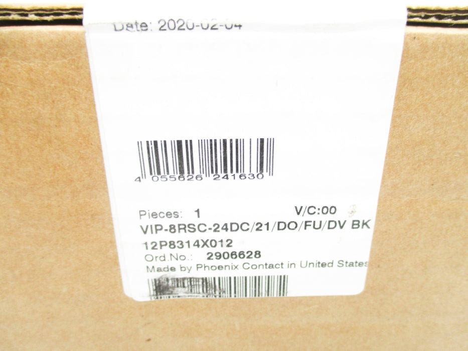 PHOENIX CONTACT VIP-8RSC-24DC/21/DO/FU/DVBK 12P8314X012 NSFS