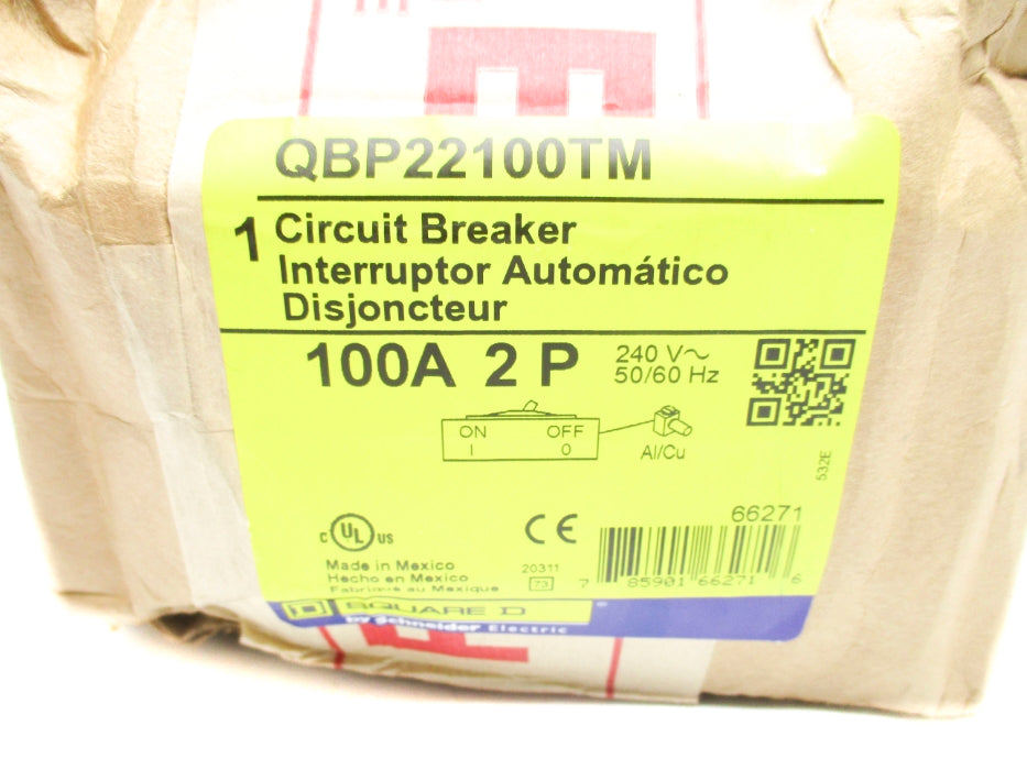 SQUARE D QBP22100TM 100A 240V NSFS