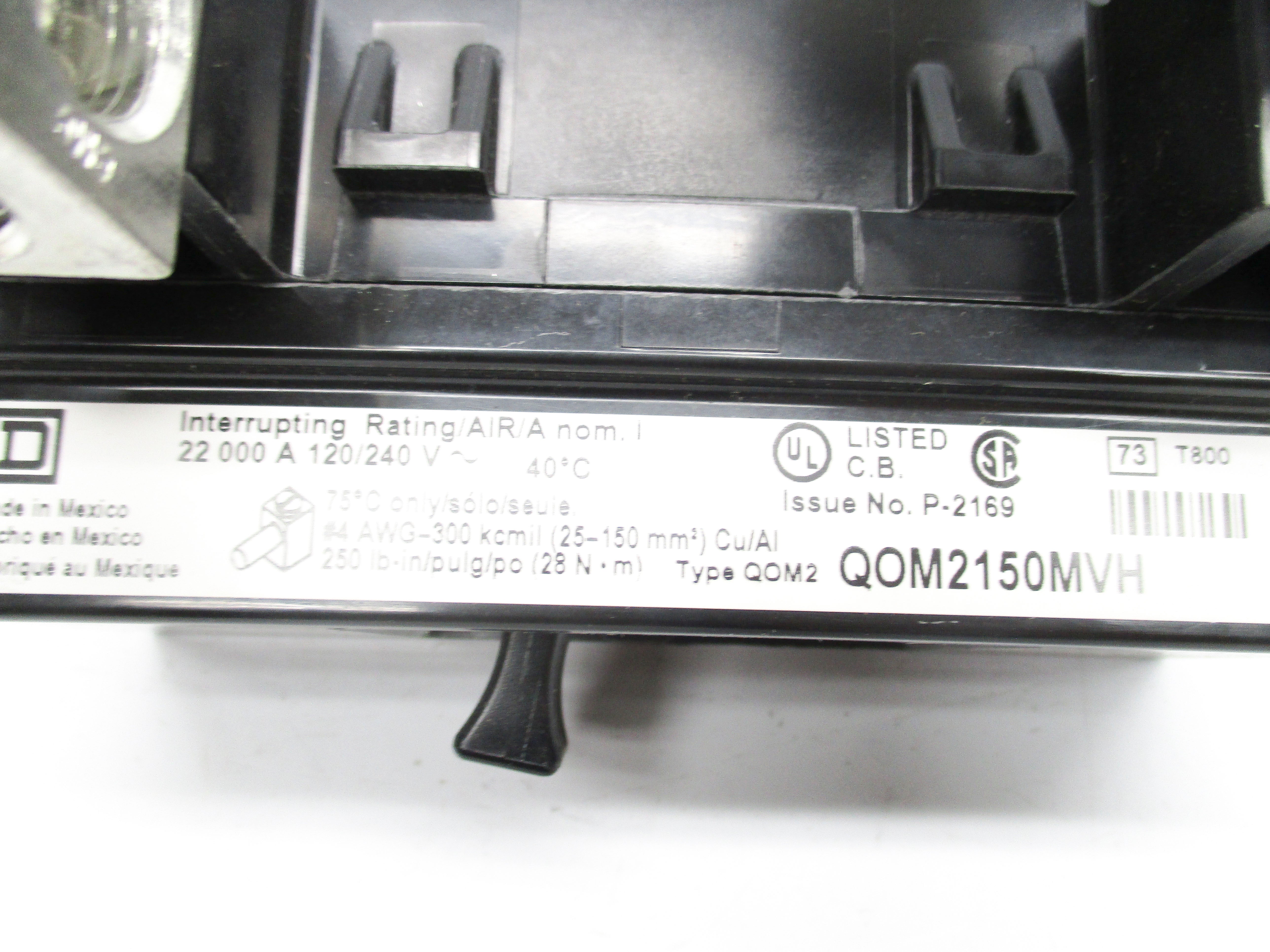 SQUARE D QOM2150MVH 120/240V 150A NSMP