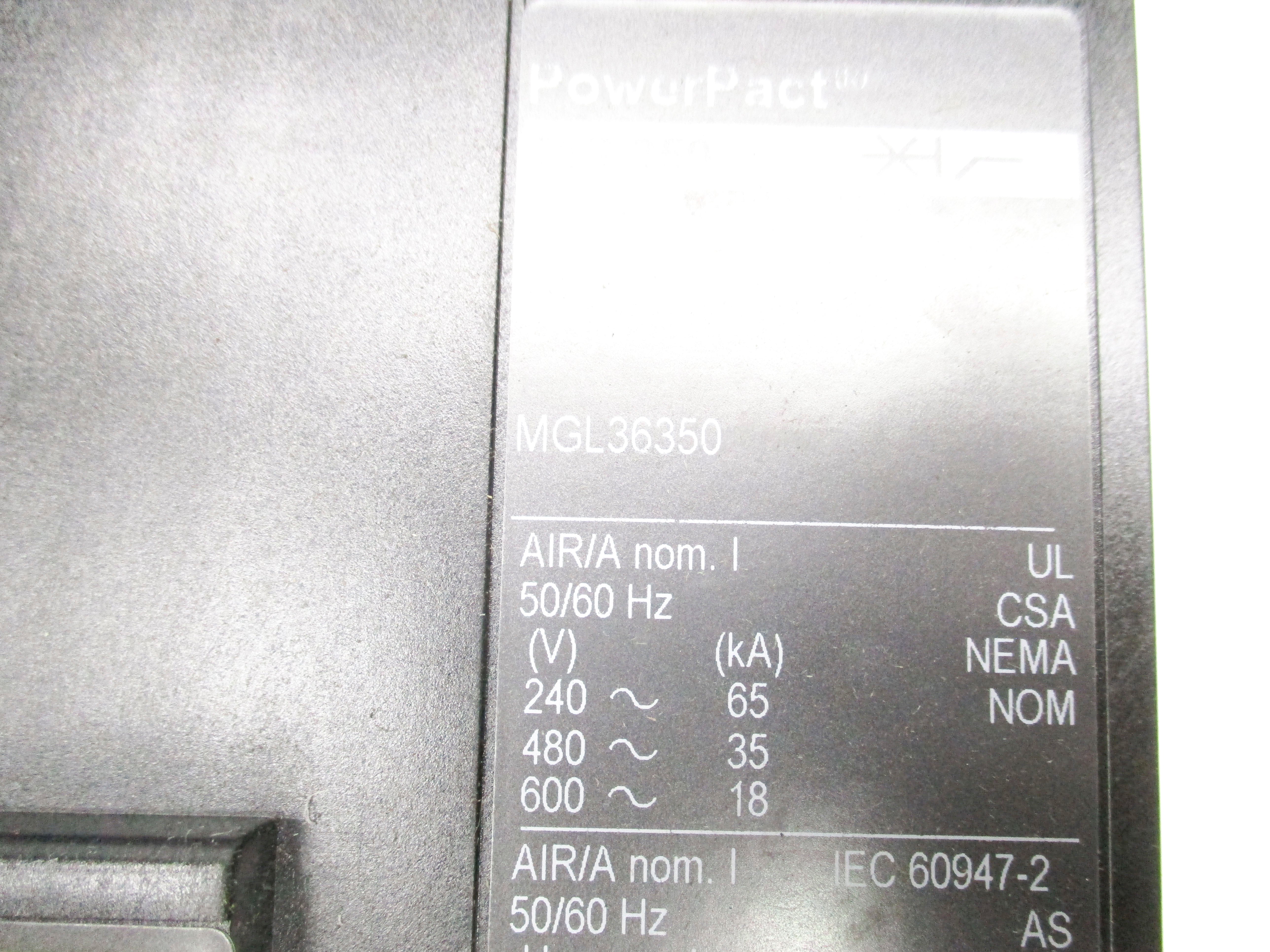 SQUARE D MGL36350 600V 350A NSMP