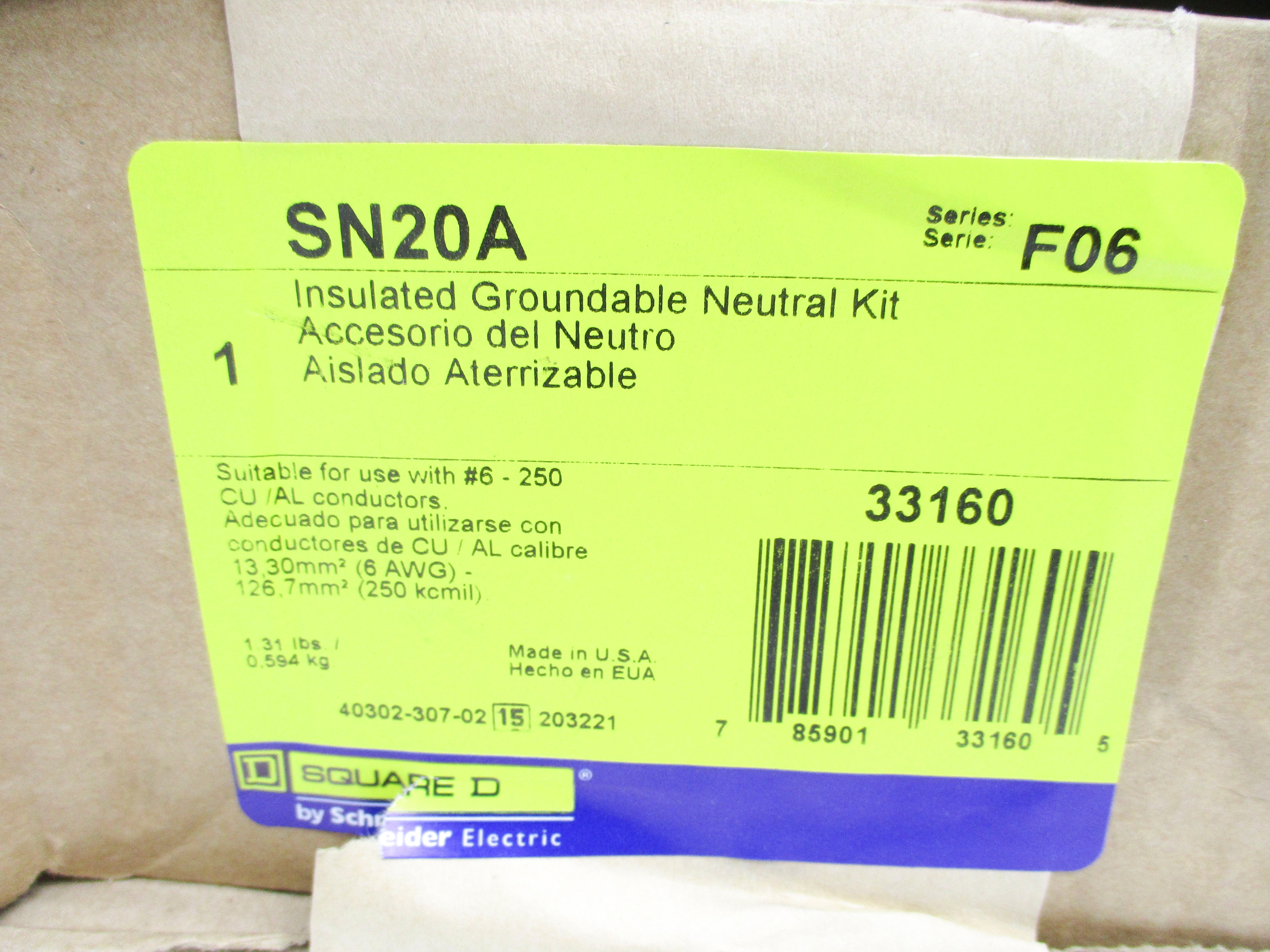 SQUARE D SN20A SER. F06 NSMP