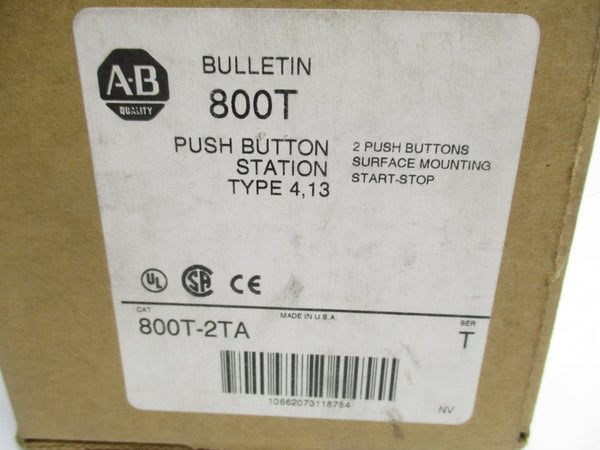 ALLEN BRADLEY 800T-2TA SER. T (BR/WH) NSMP