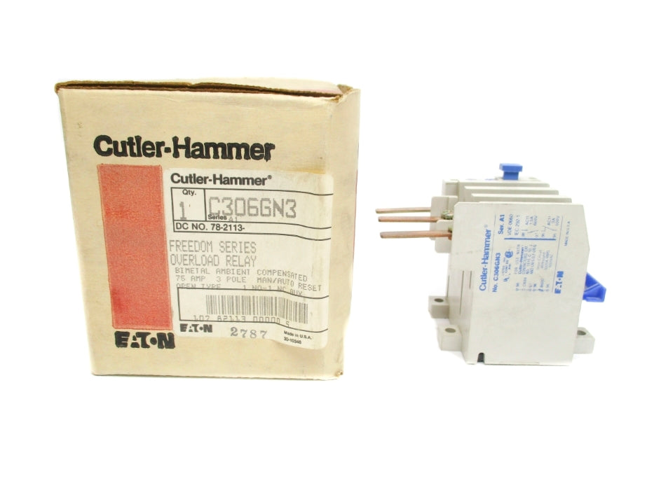 CUTLER HAMMER C306GN3 SER. A1 75A 600V NSMP