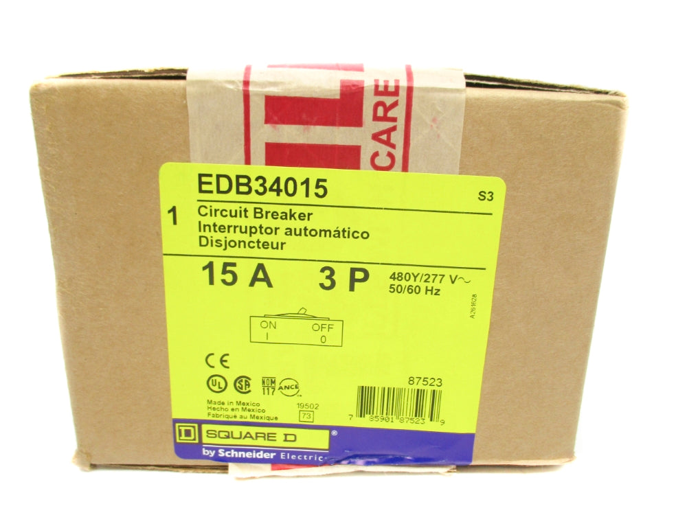 SQUARE D EDB34015 SER. 3 480/277V 15A NSFS