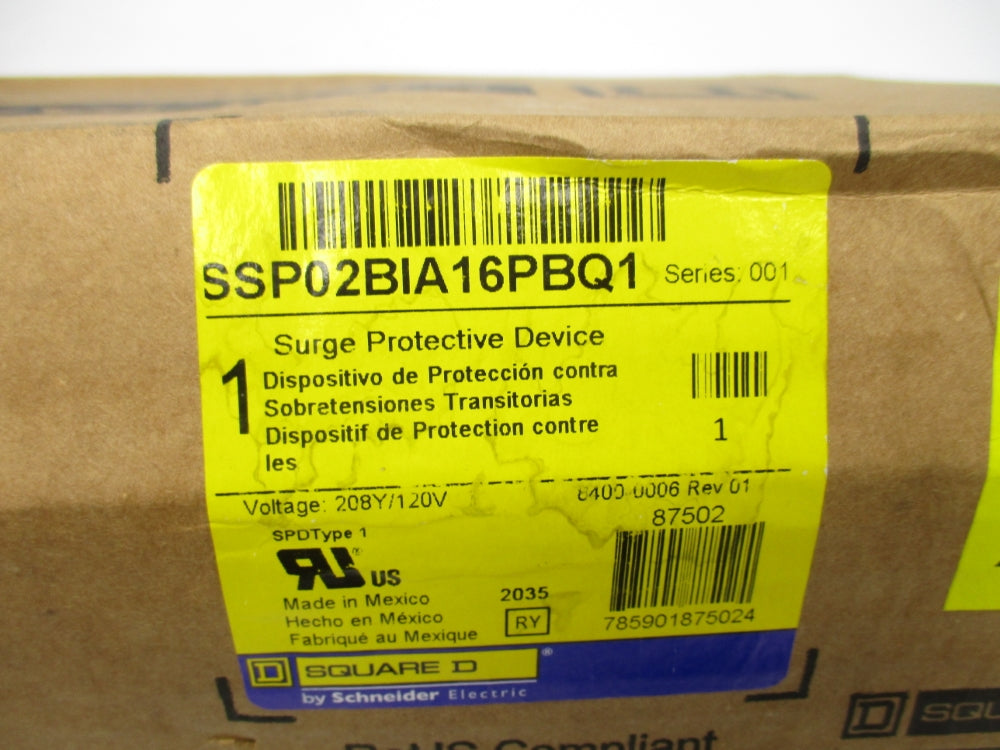 SQUARE D SSP02BIA16PBQ1 SER. 001 NSFS