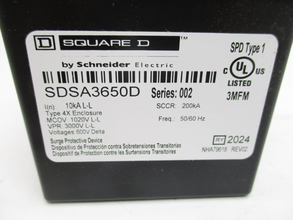 SQUARE D SDSA3650D SER. 002 NSMP