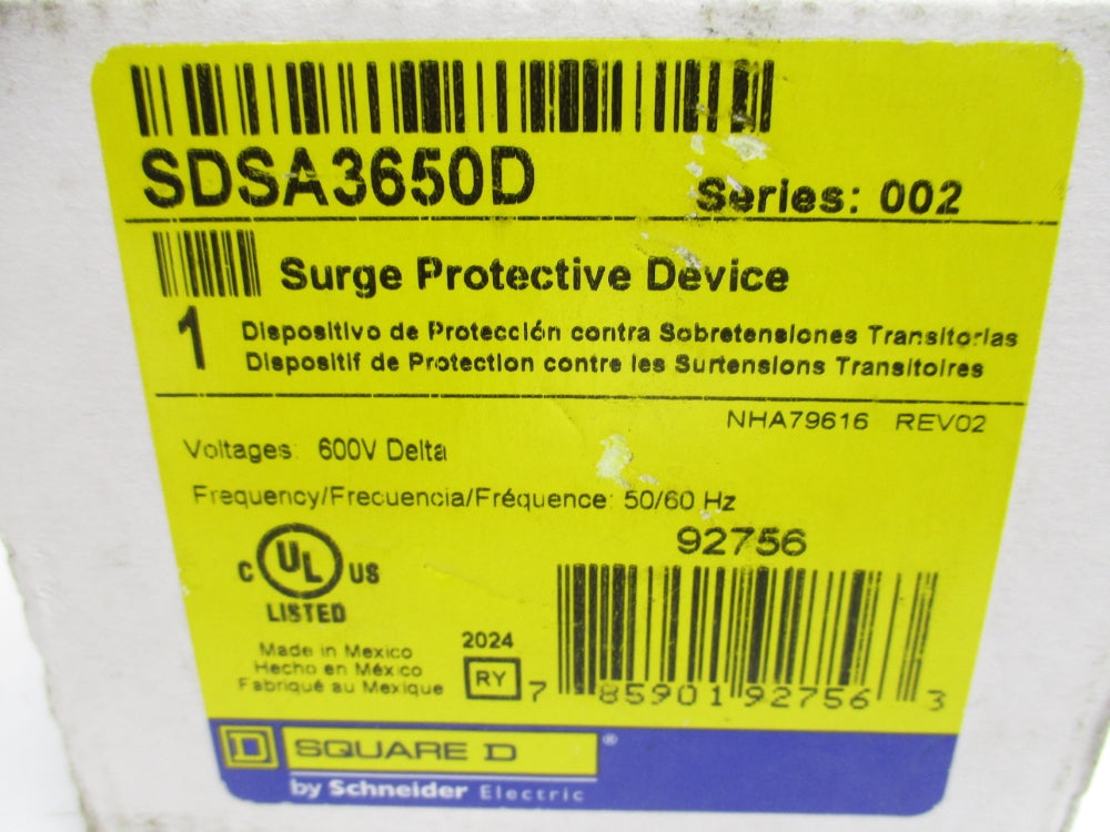 SQUARE D SDSA3650D SER. 002 NSMP