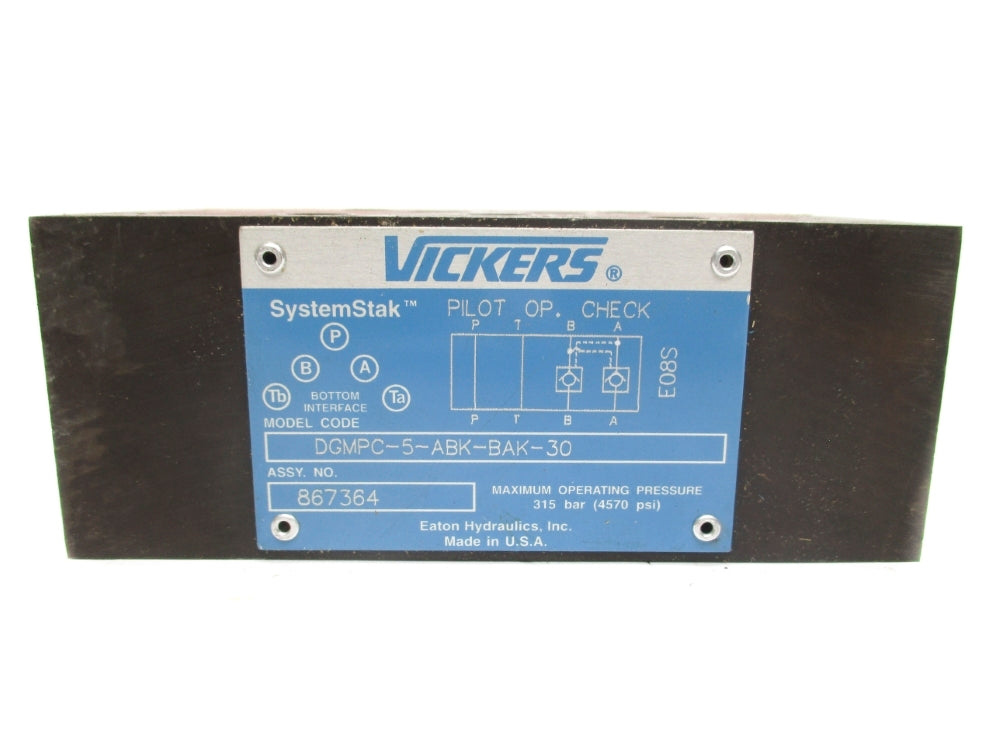 VICKERS DGMPC-5-ABK-BAK-30 867364 4570PSI NSNP