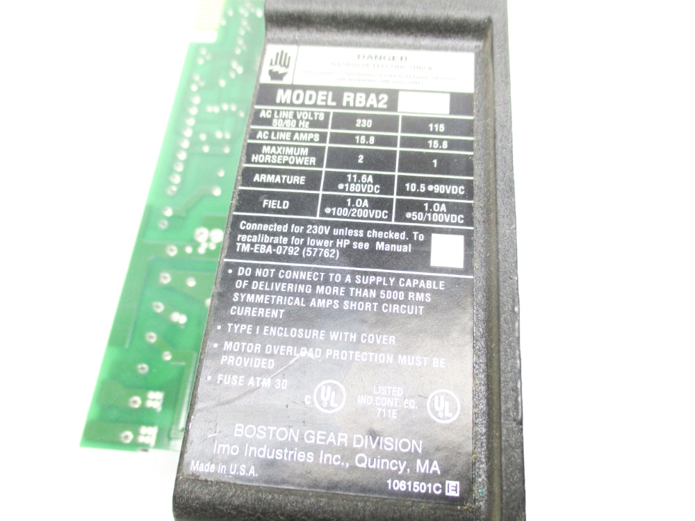 BOSTON GEAR RBA2 UNMP