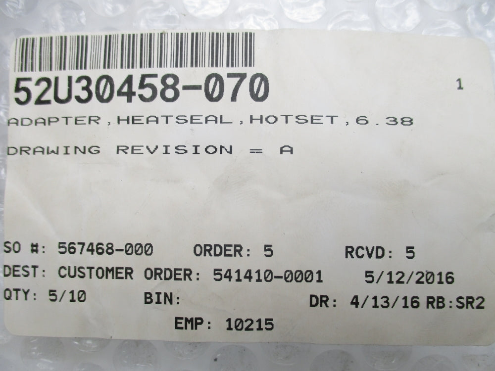 SPARE PART 52U30458-070 NSMP