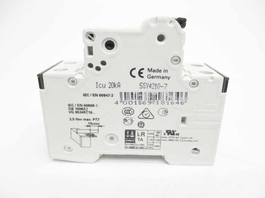 SIEMENS 5SY4210-7 400V 10A NSNP