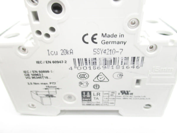 SIEMENS 5SY4210-7 400V 10A NSNP