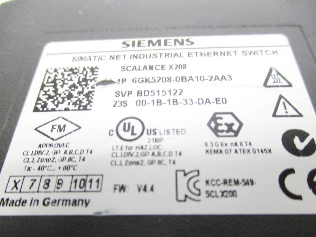 SIEMENS 6GK5208-0BA10-2AA3 NSNP
