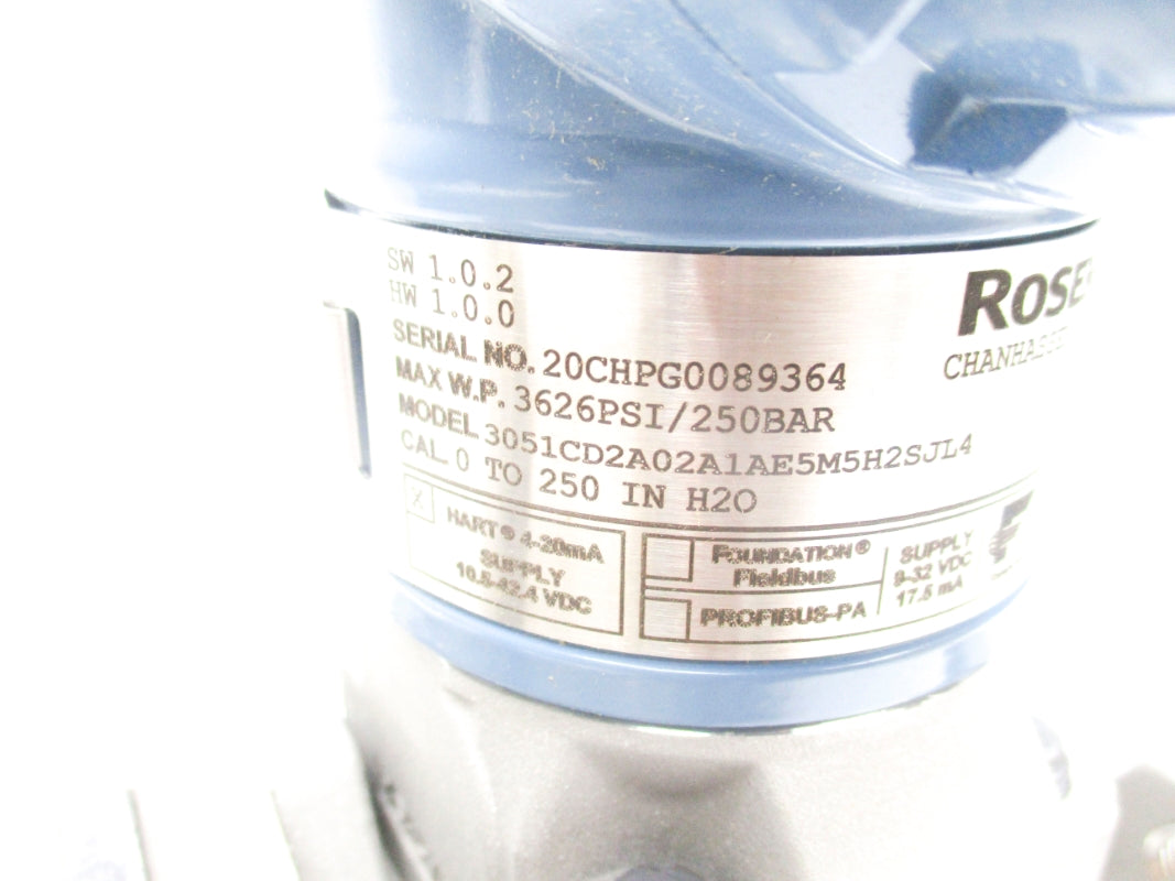 ROSEMOUNT 3051CD2A02A1AE5M5H2SJL4 NSMP