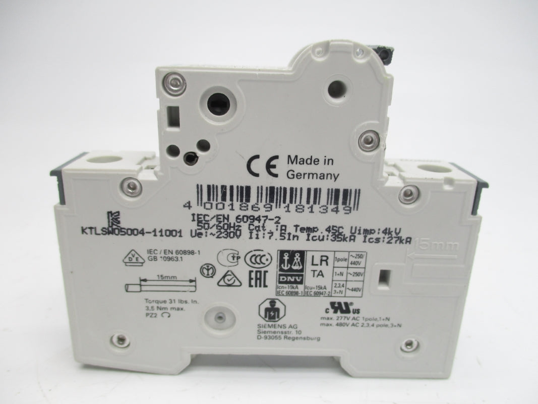 SIEMENS 5SY4104-7 230/400V 4A NSNP