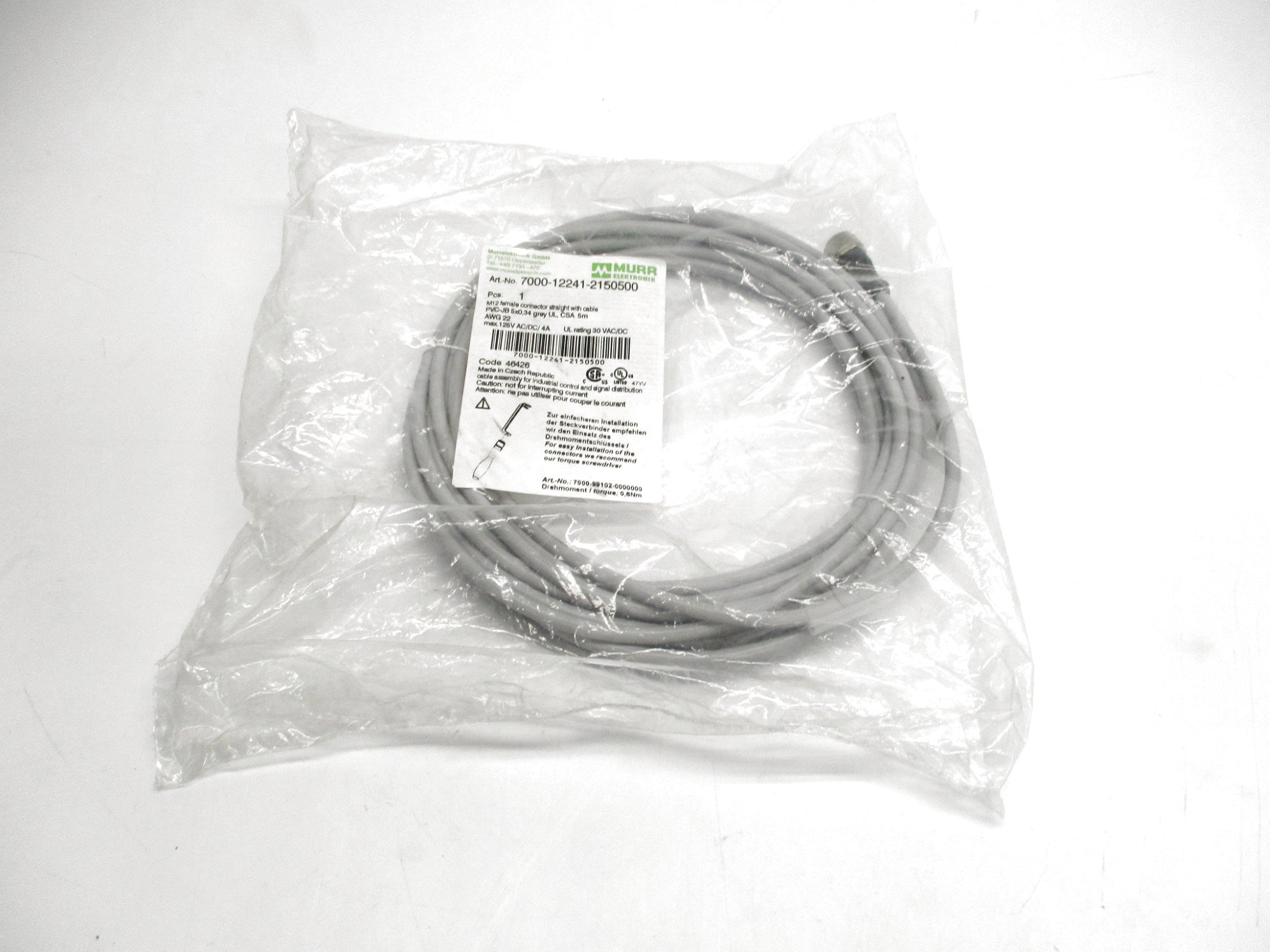 MURR ELEKTRONIK 7000-12241-2150500 125VAC/DC 4A NSMP