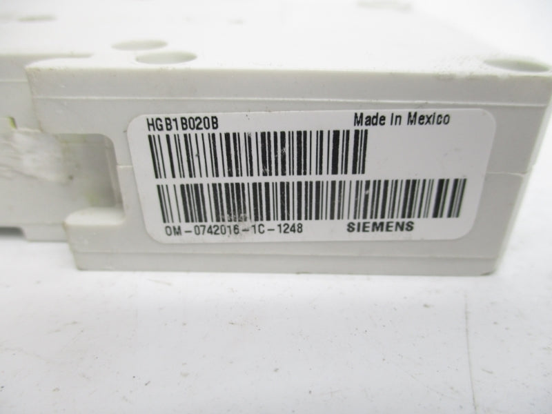 SIEMENS HGB1B020B 347V 20A NSNP