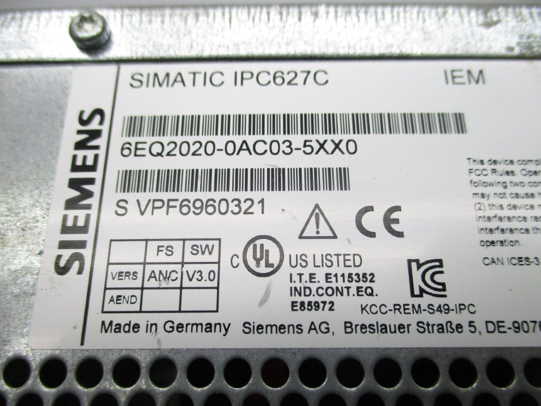 SIEMENS 6EQ2020-0AC03-5XX0 100-240V 2,3A NSNP