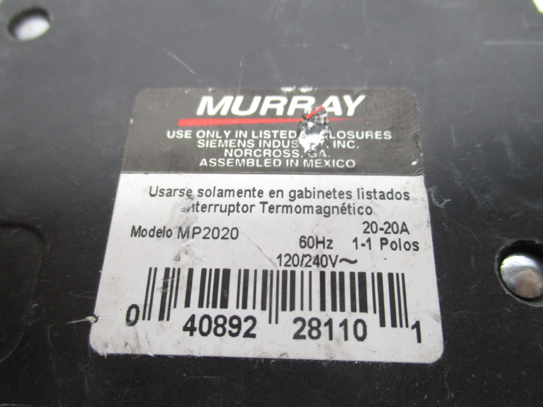 MURRAY MP2020 120/240V 20-20A NSNP