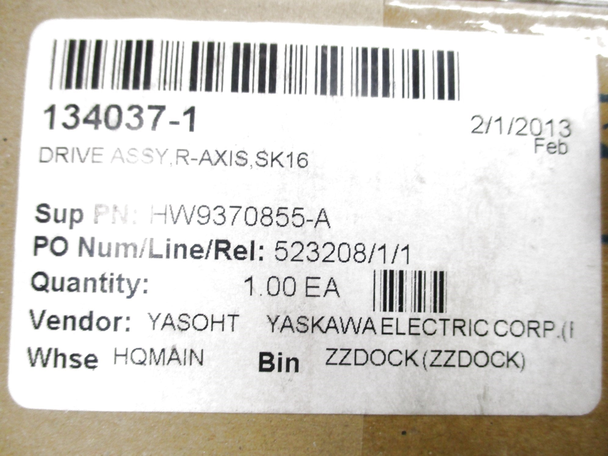 YASKAWA HW9370855-A NSMP