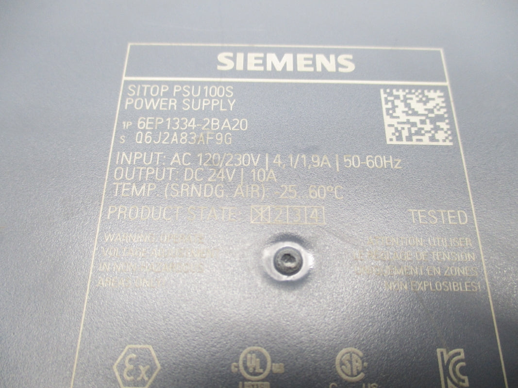 SIEMENS 6EP1334-2BA20 230VAC 10A  NSNP