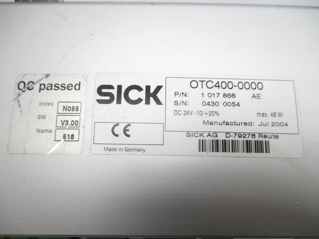 SICK OTC400-0000 1017866 24VDC UNMP