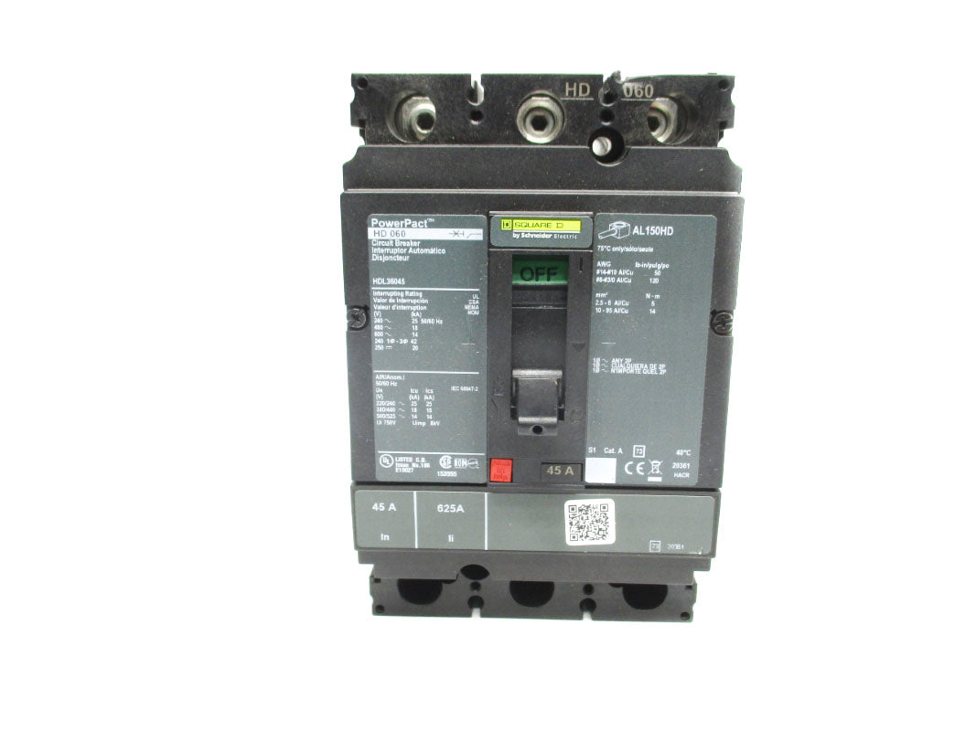 SQUARE D HDL36045  600V 45A NSNP
