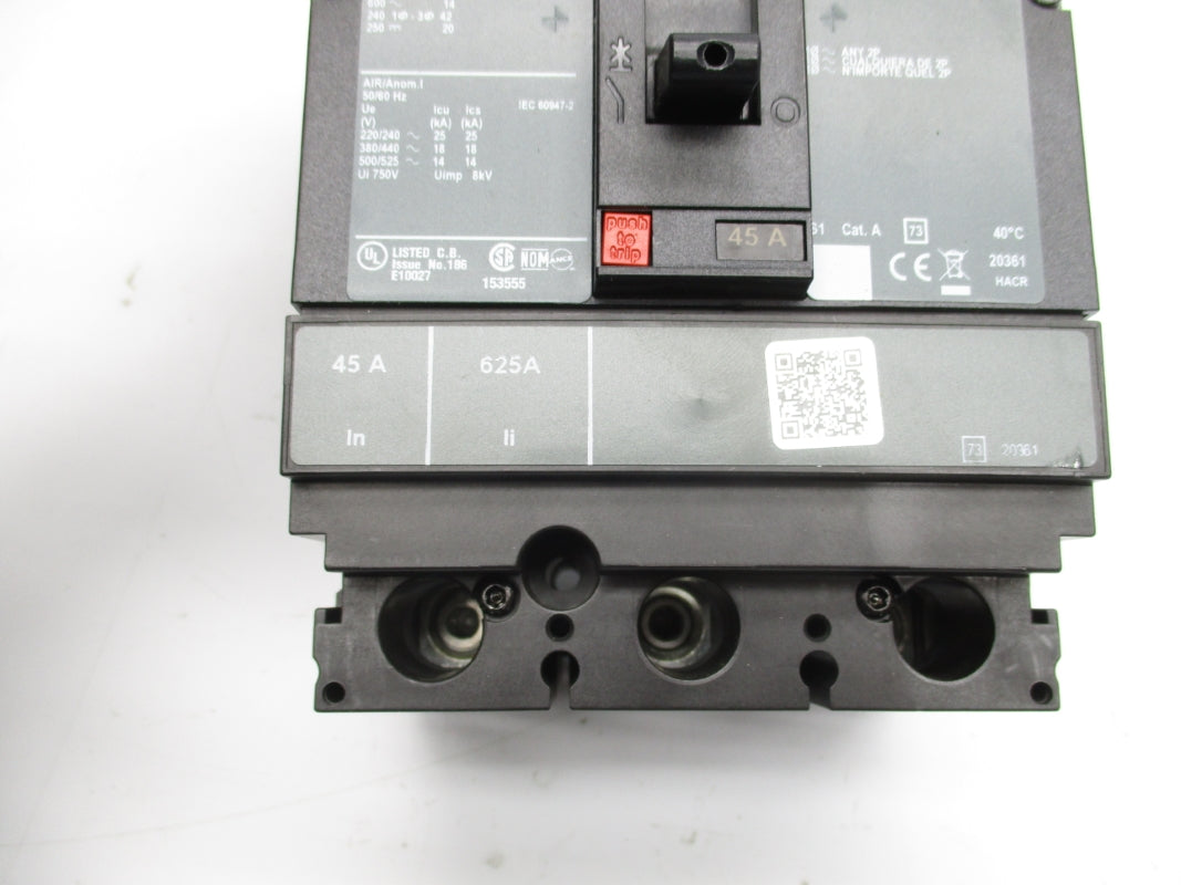 SQUARE D HDL36045  600V 45A NSNP