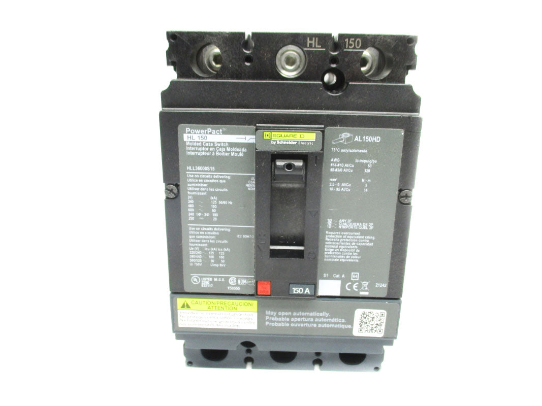 SQUARE D HLL36000S15 600V 150A NSNP