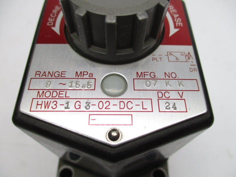 VALVE HW3-1G3-02-DC-L 24VDC 9-15.5MPA NSNP