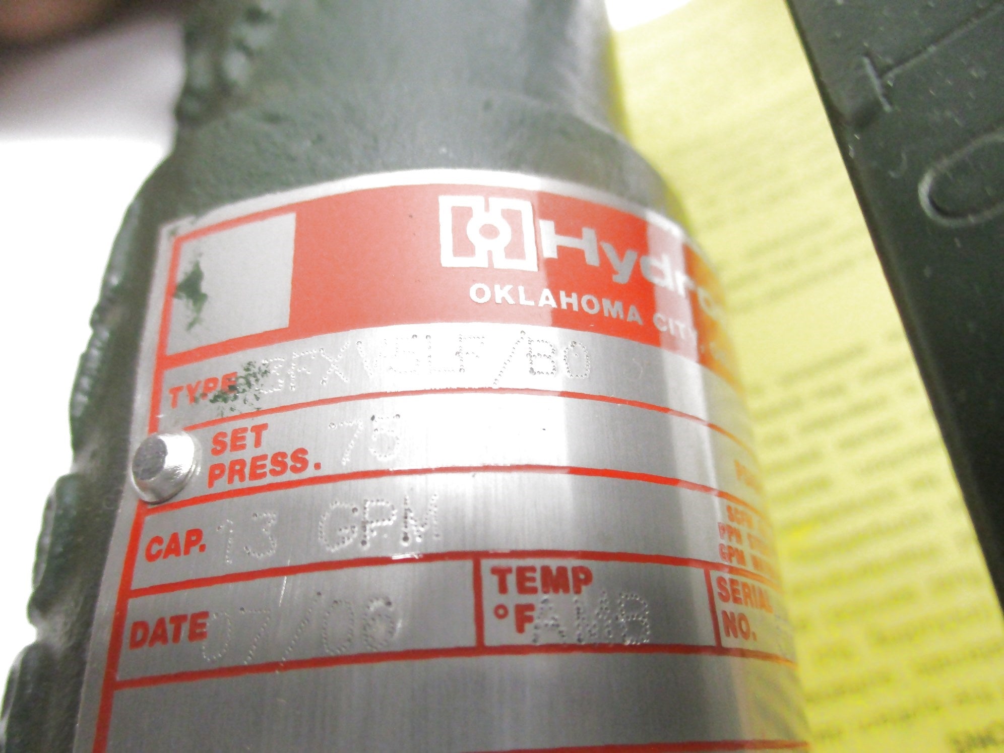 HYDROSEAL 3FXV5LF/B0 75PSI NSMP