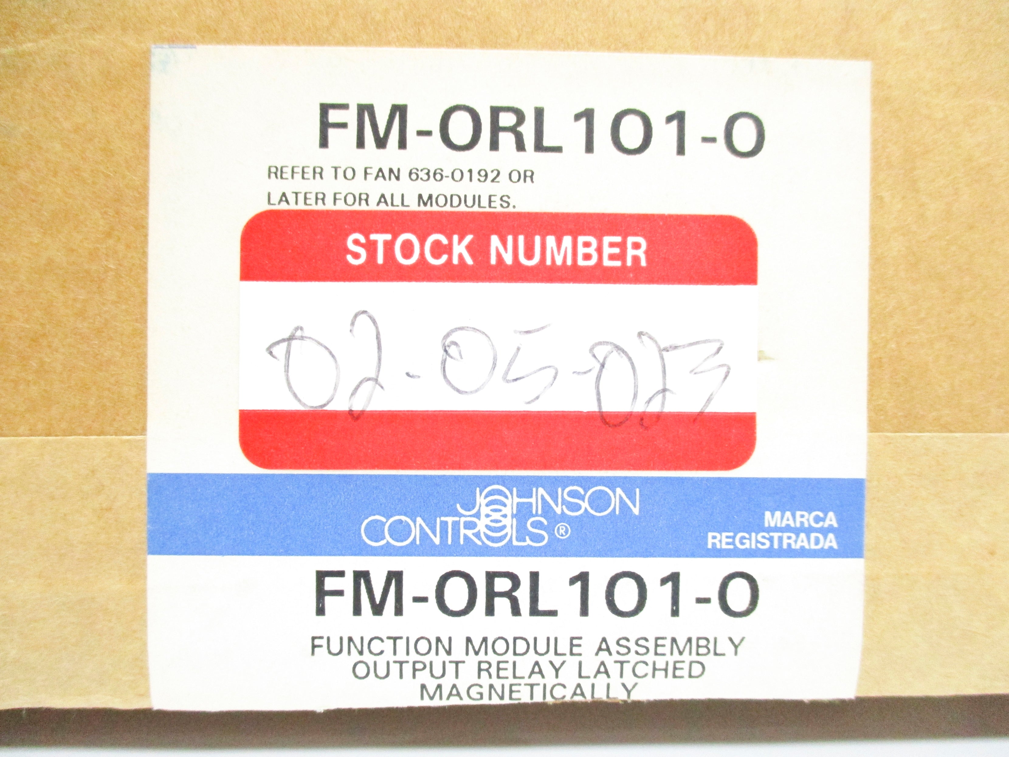 JOHNSON CONTROLS FM-ORL101-0 NSMP
