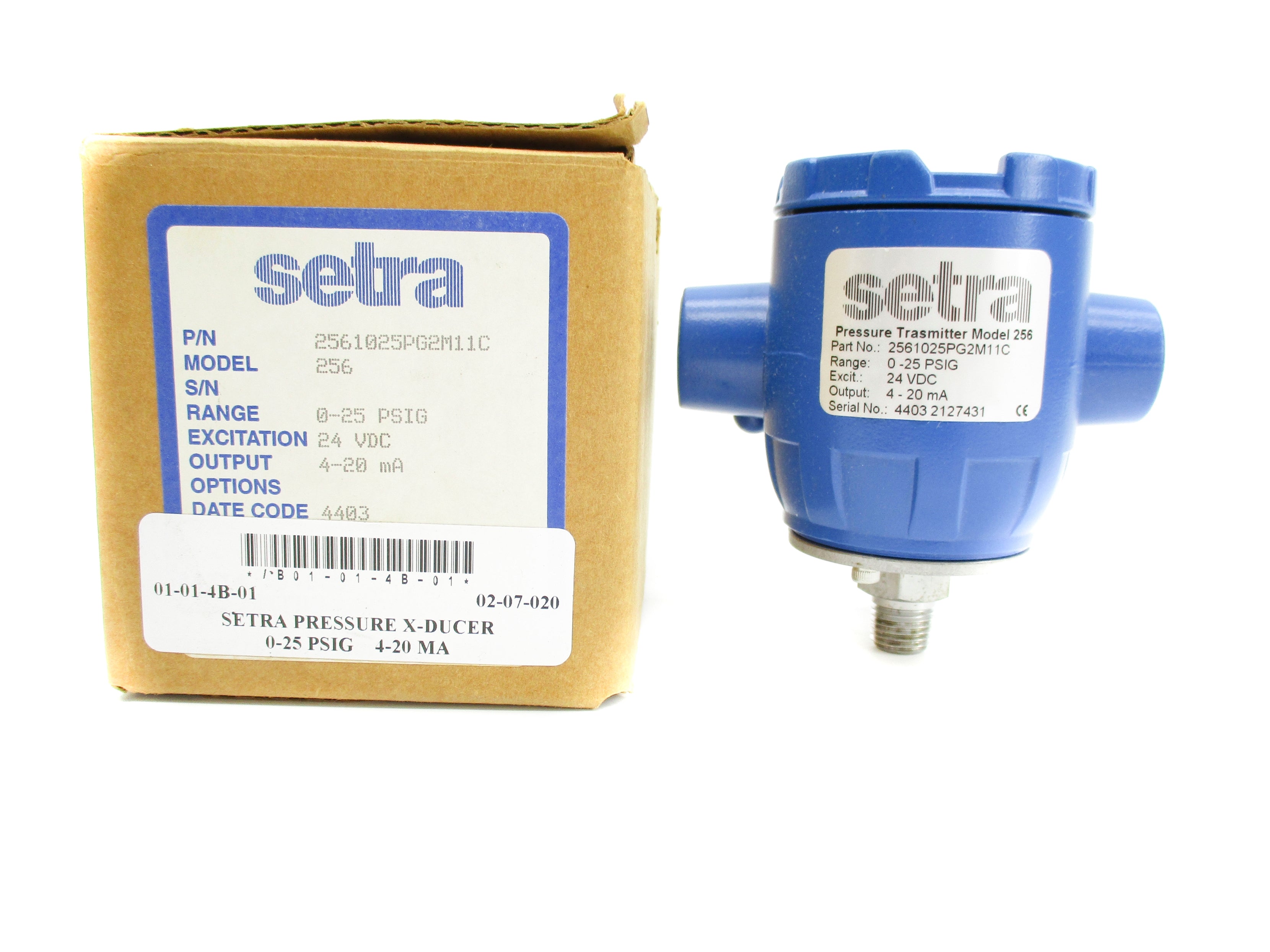 SETRA 2561025PG2M11C 0-25PSIG NSMP
