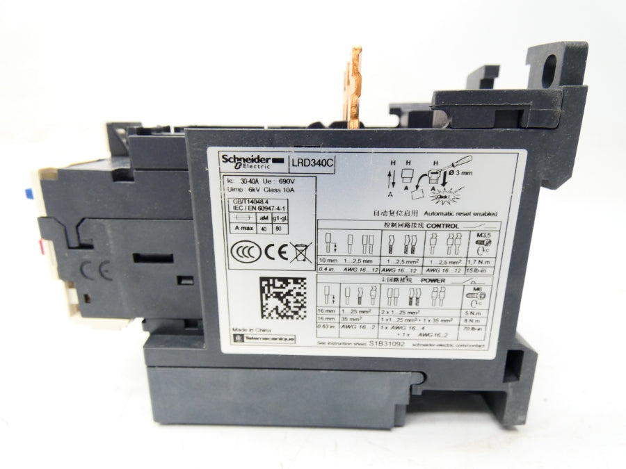 SCHNEIDER ELECTRIC LRD340C 690V 30-40A NSMP