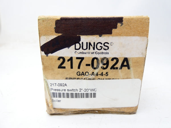 DUNGS 217-092A AA-A2-4-5 120VAC 5A NSMP