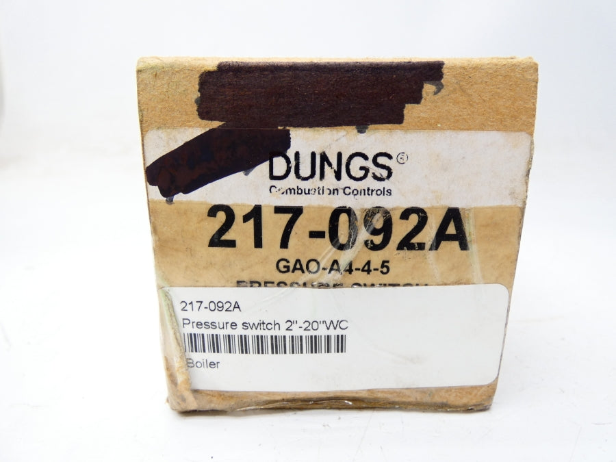 DUNGS 217-092A AA-A2-4-5 120VAC 5A NSMP