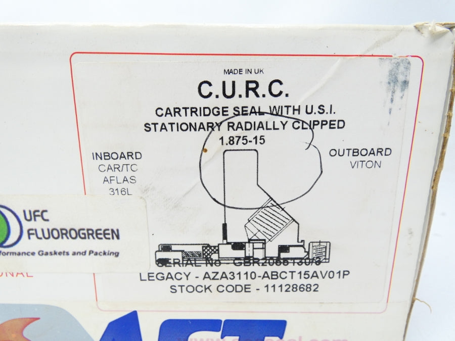 AESSEAL 11128682 AZA3110-ABCT15AV01P 1.875-15 NSMP