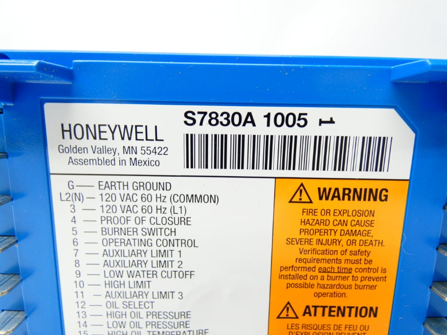 HONEYWELL S7830A1005 120VAC UNMP