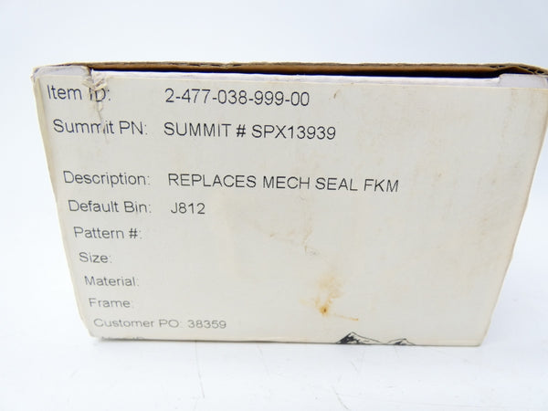 SUMMIT PUMP 2-477-038-999-00 SPX13939 NSMP