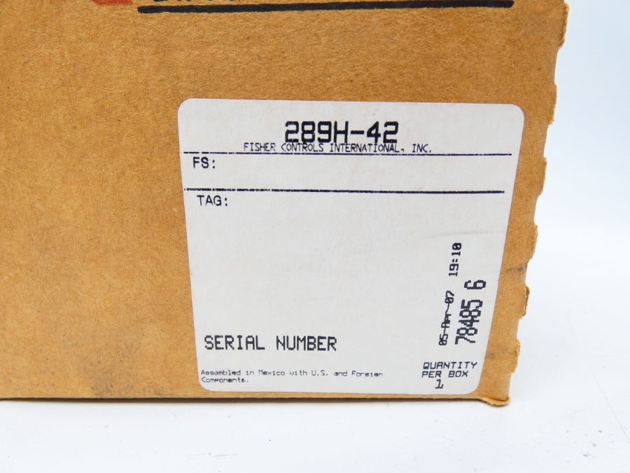 FISHER 289H-42 4-15PSI NSMP